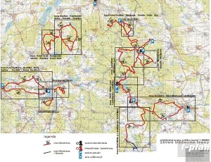 mapa běžeckých tras v České Kanadě